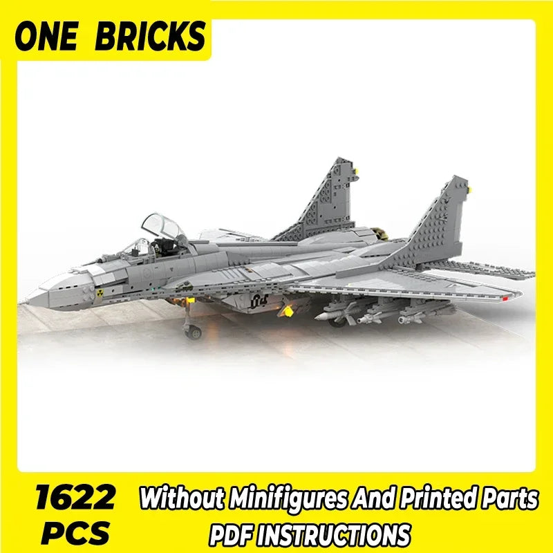 Building Blocks Military Model MIG-29 Fighter Jet