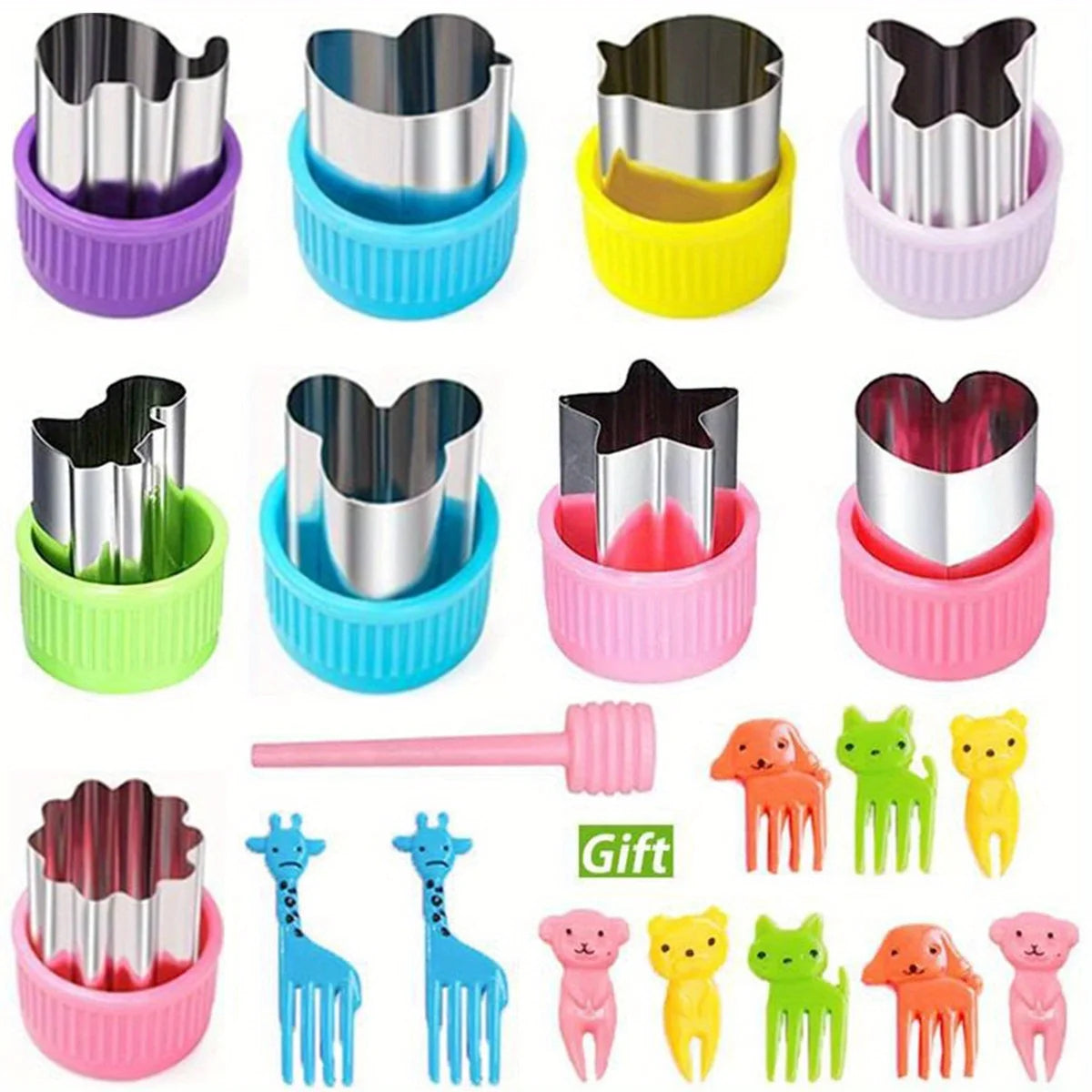 Bento Cutters & Forks 20pcs