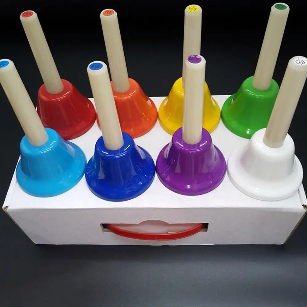 8 Note Colorful Hand Bells