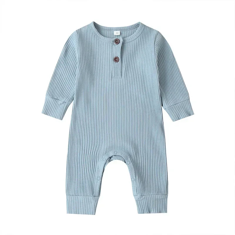 Rib Cotton Romper