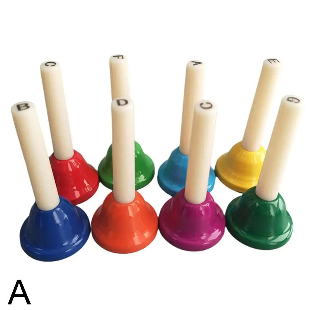 8 Note Colorful Hand Bells