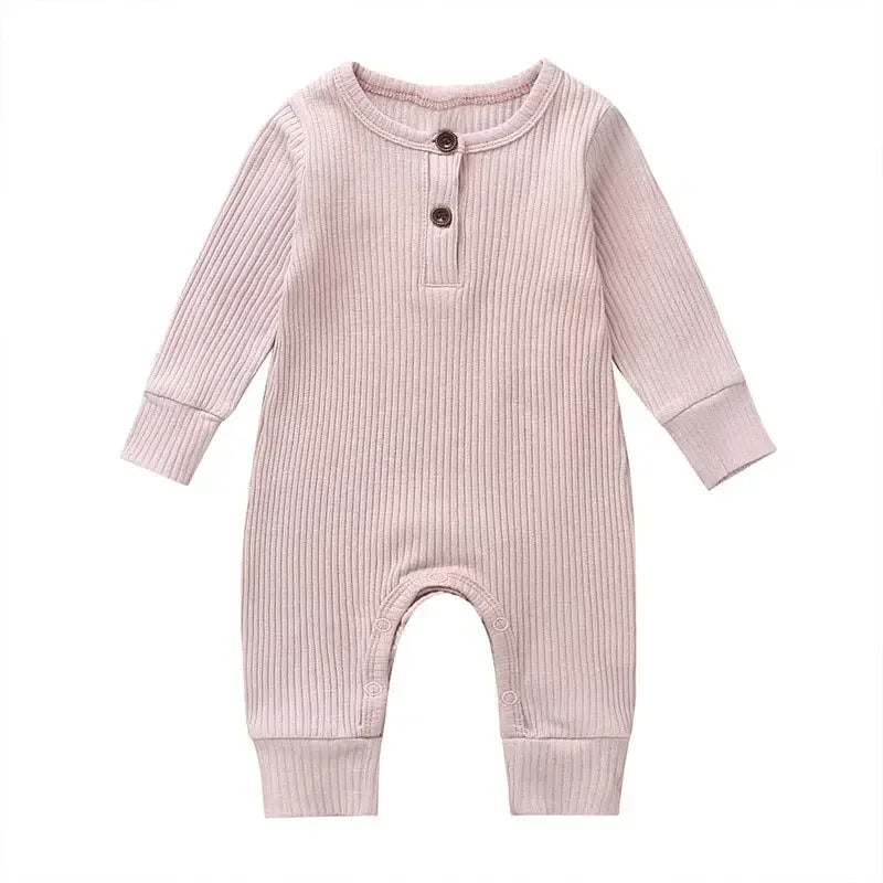 Rib Cotton Romper