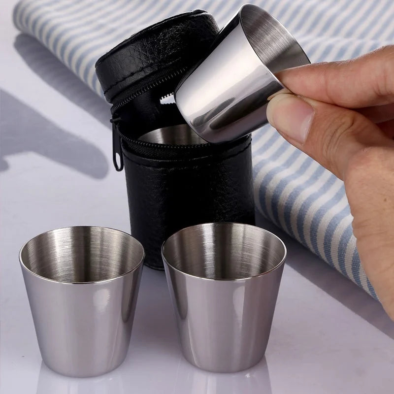 Mini Travel Stainless Steel Cup Set