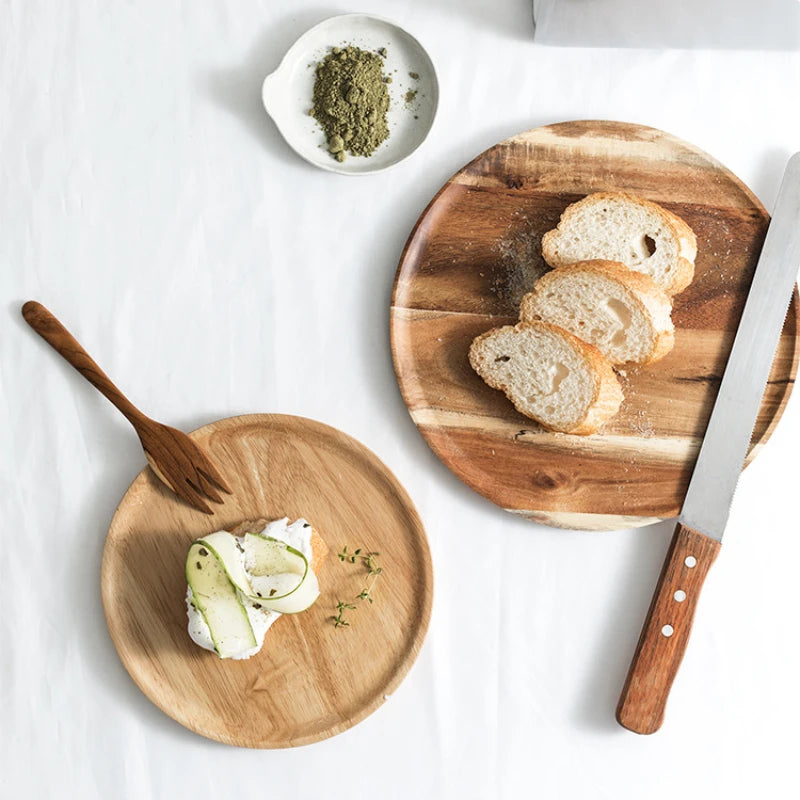 Round Acacia Platter