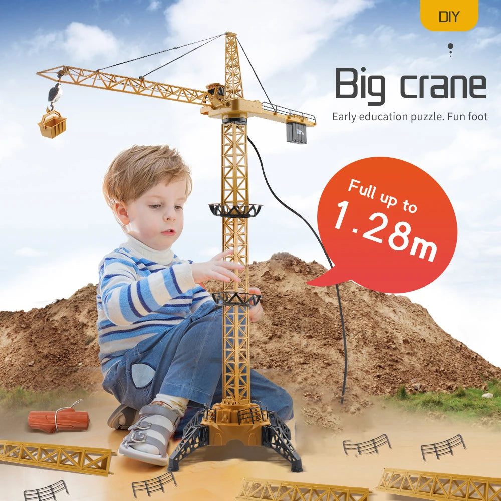 128CM Remote Control Excavator Tower Crane