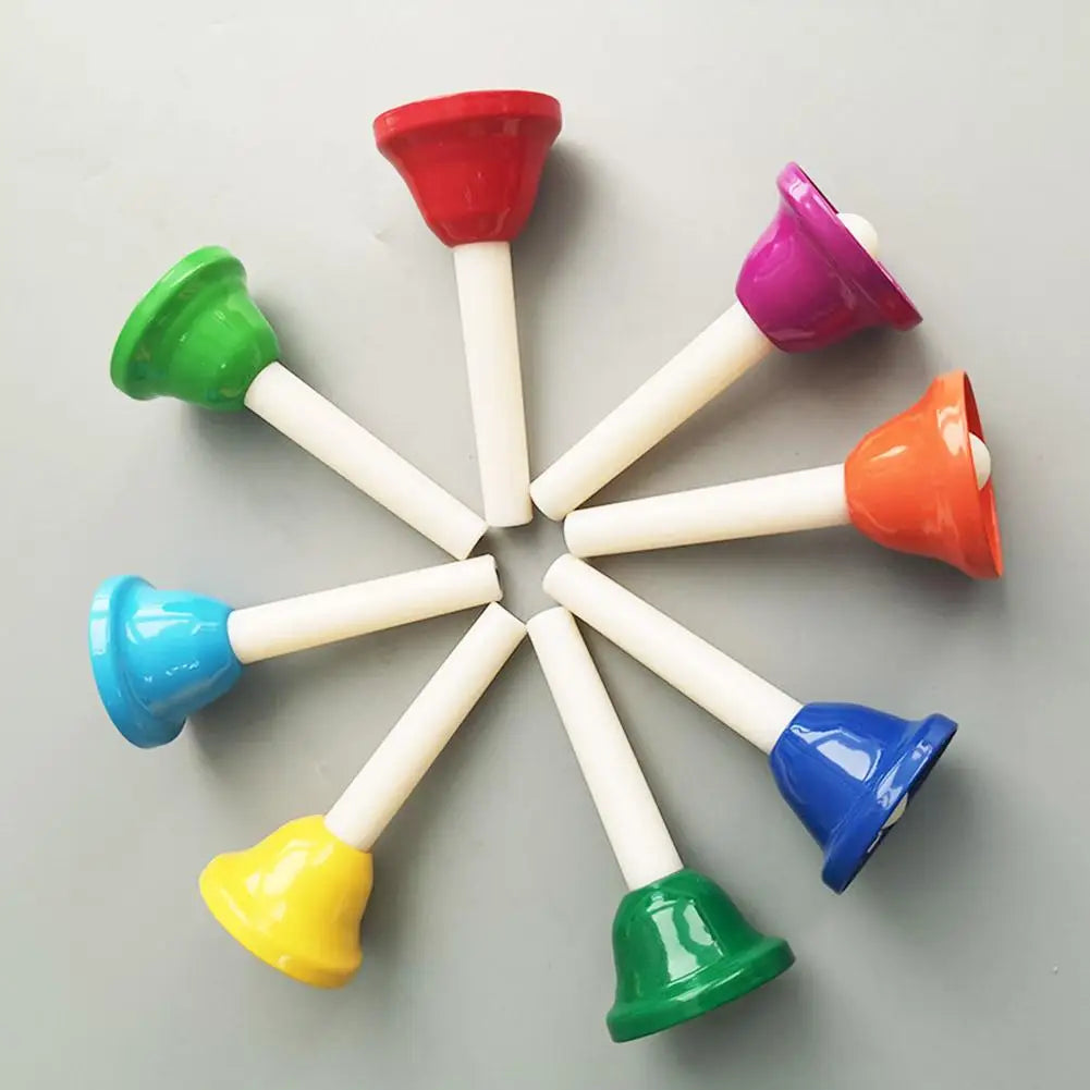 8 Note Colorful Hand Bells