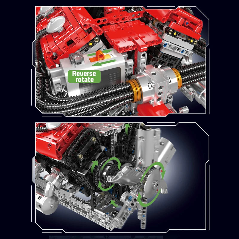 Technic Auto V12 Engine Model