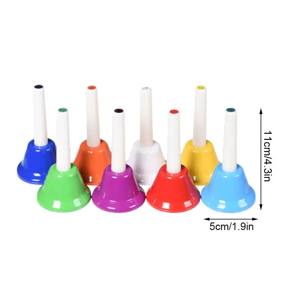 8 Note Colorful Hand Bells