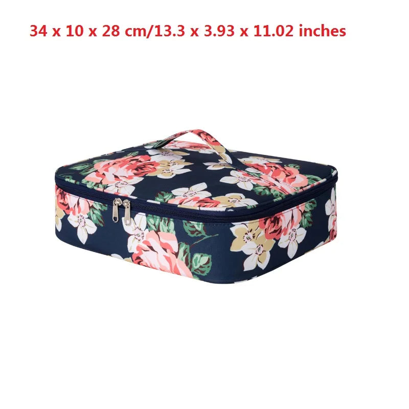 Large Floral Insulated Lunch Bag