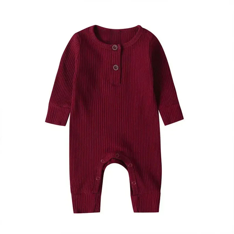 Rib Cotton Romper