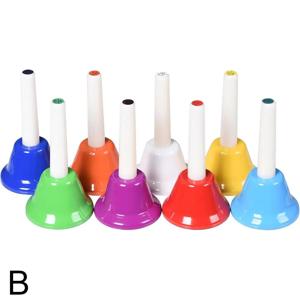 8 Note Colorful Hand Bells