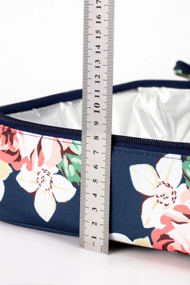 Large Floral Insulated Lunch Bag