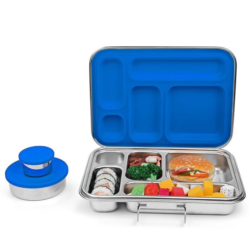 5 Compartment Stainless Steel Bento