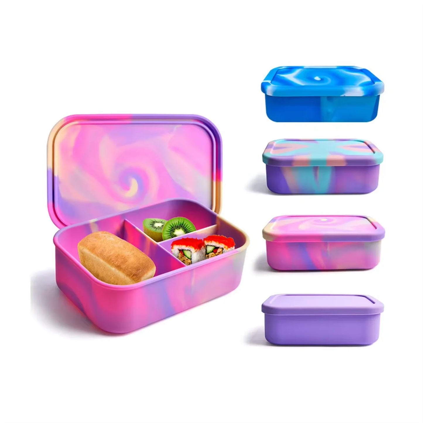 Bento 3 compartment lunch boxes